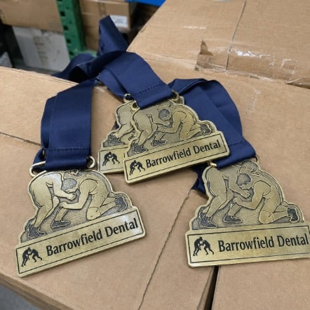 Custom Shape Wrestling Medals