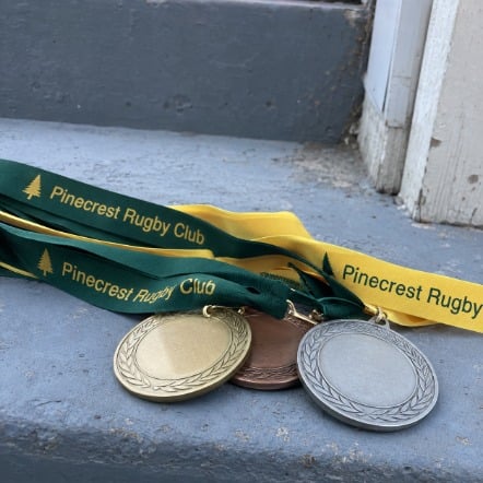 Customized wrestling medals for high schools and districts